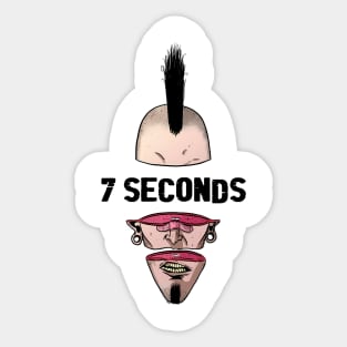 Punk Man 7 Seconds Sticker